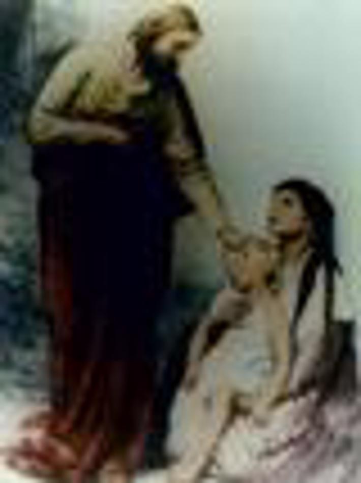 Jesus Impõe as Mãos